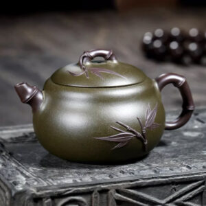 Dou Qing Clay Yixing Bamboo Gourd Set